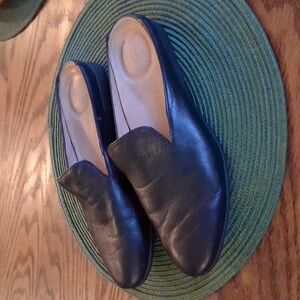 Dansko Black Leather Lexi Loafer Mules Size 39